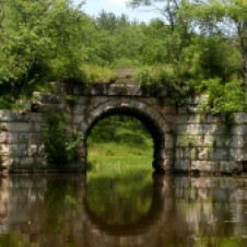 train bridge at Black Water falls state park, Wv