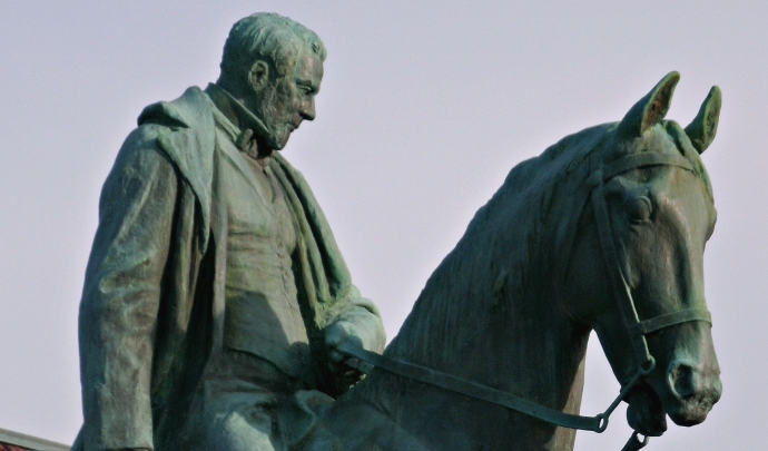 Henry Gassaway Davis mounted in Elkins West Virginia