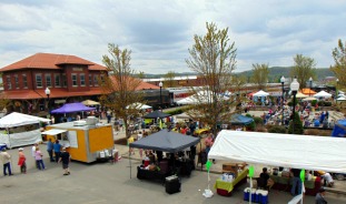 overlooking the Ramp Festival crowd spring 2017