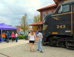 Train at the Depot during the Ramp Festival 2017