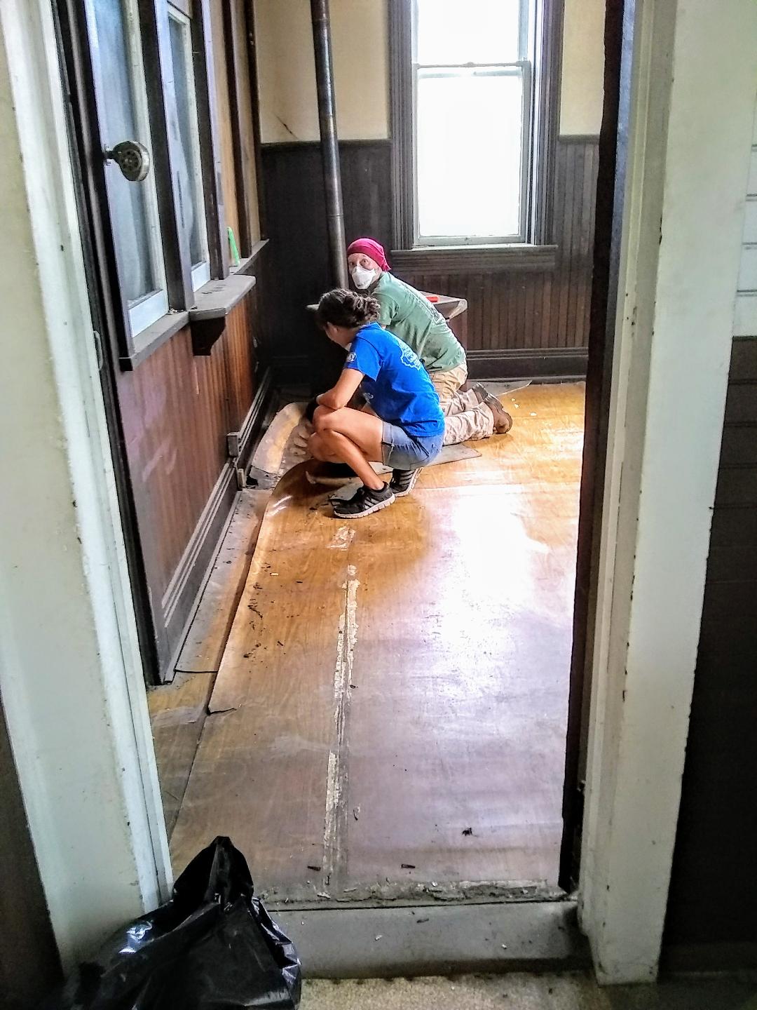 AmeriCorps volunteers at the GR volunteer day