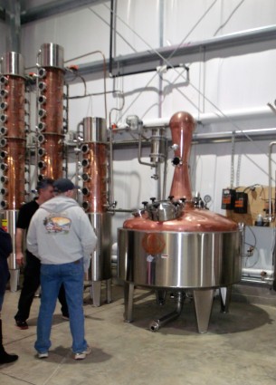 the single pot still at the new location on the outskirts of Weston WV