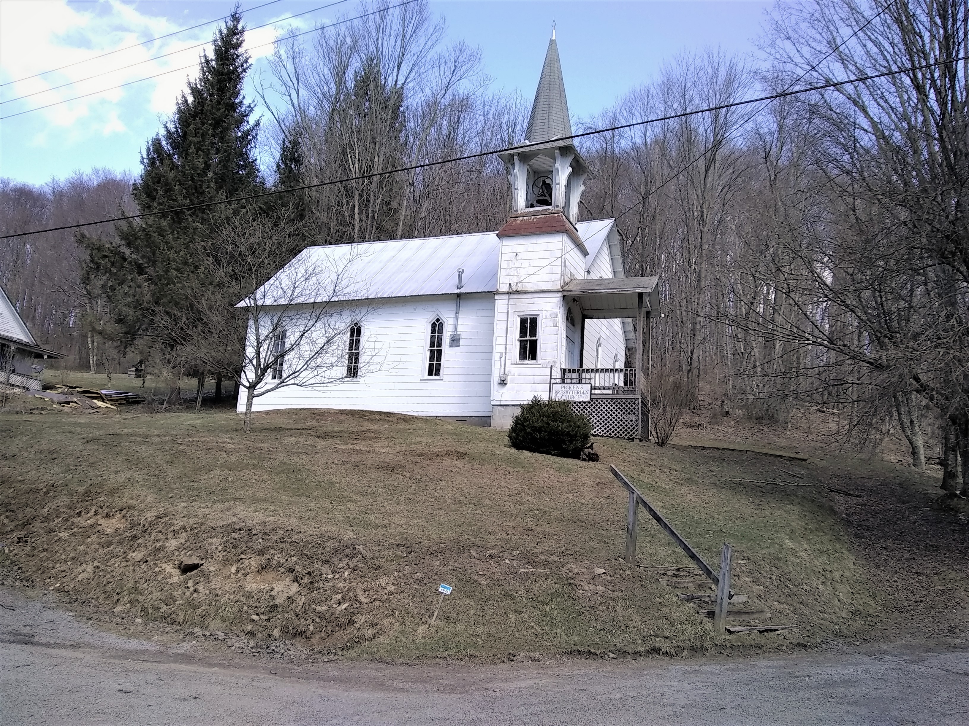 CHURCH ON HILL IN PICKENS wv maple syrup festival