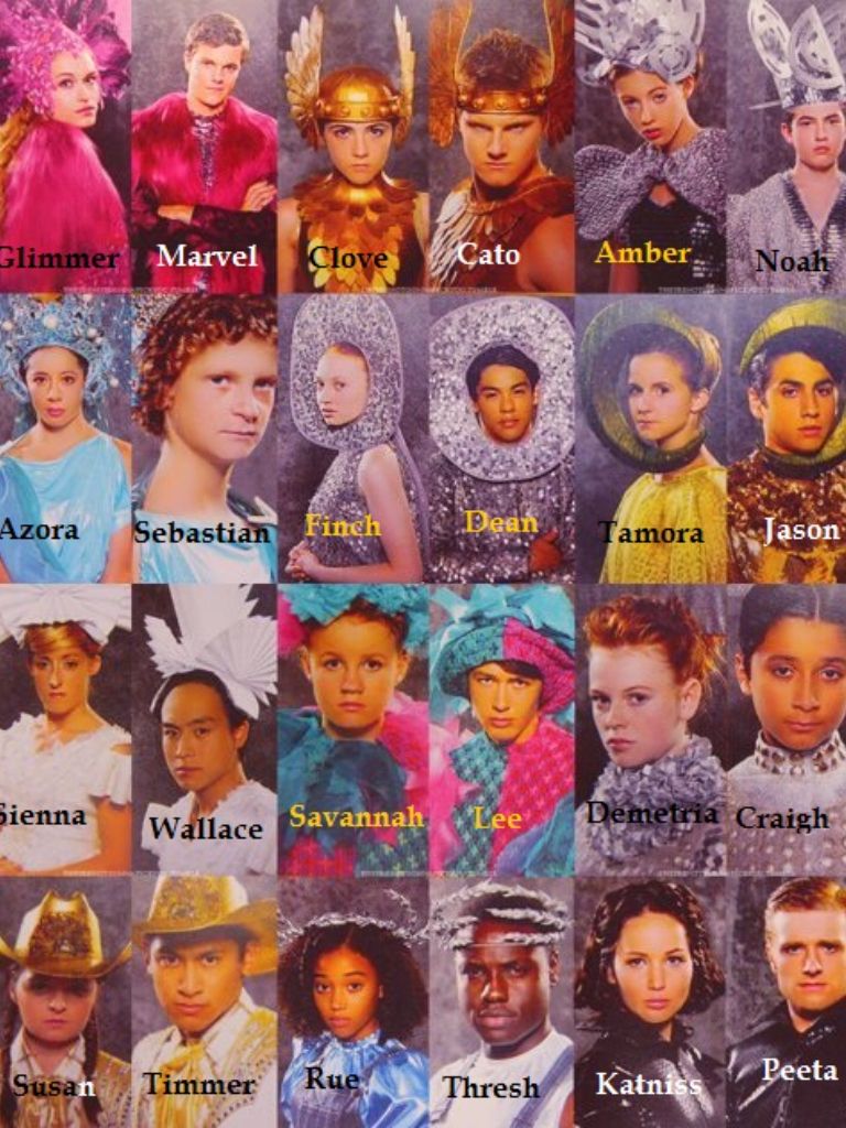 Hunger games tributes